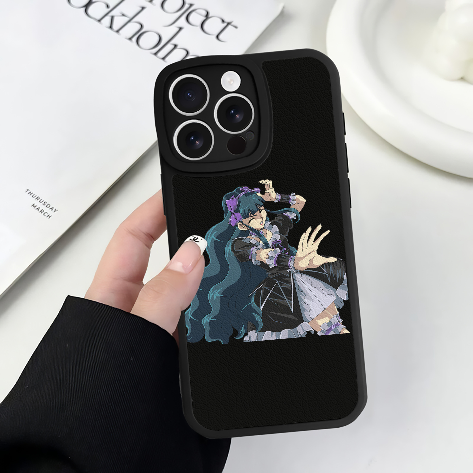 （画像用） 遊☆戯☆王 Yu-Gi-Oh! 【iPhone 16シリーズ対応】シリコンスマホケース（レザー調） 材質：シリコン